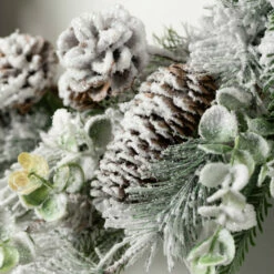 Deals 🎉 Sullivans 24" Artificial Flocked Pine Wreath - Set Of 2 😀 -Sullivans Sales unnamed file 4013