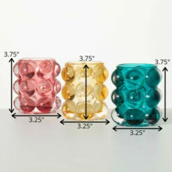 Best deal 😍 Sullivans 3.75 In Bubble Texture Glass Votives - Set Of 3; Multicolor - 3.25"L X 3"W X 3.75"H 🌟 -Sullivans Sales unnamed file 4083