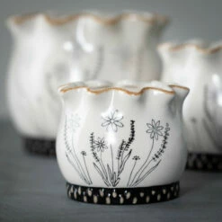 Wholesale 🤩 Sullivans 3.5 In., 4.5 In. And 5.25 In. Scalloped Floral Planter - Set Of 3; White 😉 -Sullivans Sales unnamed file 4087