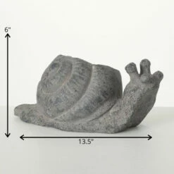 Cheapest ✨ Sullivans 6 In. Charcoal Gray Snail Planter; Gray 👏 -Sullivans Sales unnamed file 4102