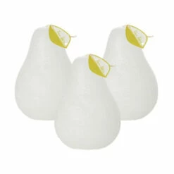 Hot Sale 🎁 Sullivans White Timber Pear Candles - Set Of 3 😀