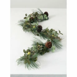 Coupon 🎉 Sullivans 28" Artificial Pine & Antler Wreath And 6' Pine, Berry And Cone Garland Set ⭐ -Sullivans Sales unnamed file 4150