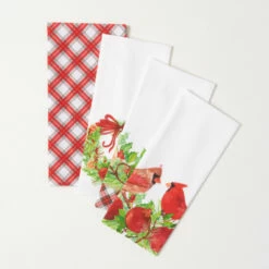 Best Pirce 😍 Sullivans Cardinal Tea Towel - Set Of 4 - 7.5"L X .5"W X 26"H 🥰