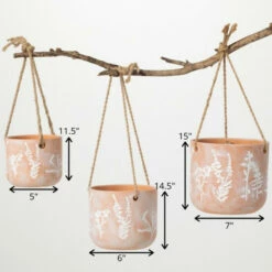 Flash Sale 🔔 Sullivans Terracotta Herb Hanging Ceramic Planters - Set Of 3 🎉 -Sullivans Sales unnamed file 4174