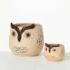 Flash Sale 🧨 Sullivans Kitschy Brown Owl Ceramic Planter - Set Of 2 🧨 -Sullivans Sales unnamed file 4180
