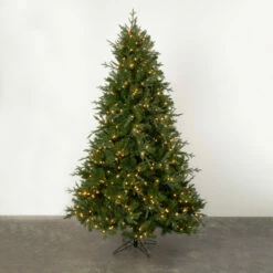 Best deal ✨ Sullivans 7.5' Artificial Lighted Natural Pine 🔔 Christmas Tree - 61"L X 61"W X 90"H 🌟