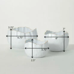 Deals 💯 Sullivans Scalloped Edge Metal Bowls - Set Of 3 🛒 -Sullivans Sales unnamed file 421