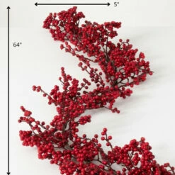 Hot Sale 🔔 Sullivans 64" Artificial Red Berry Garland 😀 -Sullivans Sales unnamed file 4229