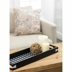 Cheap 😍 Sullivans Serving Tray - Set Of 2 - 24"L X8.5"W X2.5"H; 19.5"L X7"W X2"H 🌟 -Sullivans Sales unnamed file 4235