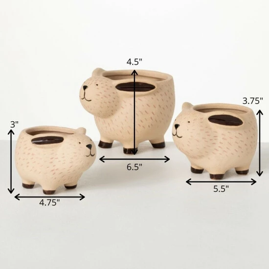 Best Sale 🤩 Sullivans Kitschy Bunny Ceramic Planter - Set Of 3 😀 6 Best Sale 🤩 Sullivans Kitschy Bunny Ceramic Planter - Set Of 3 😀 - Image 4