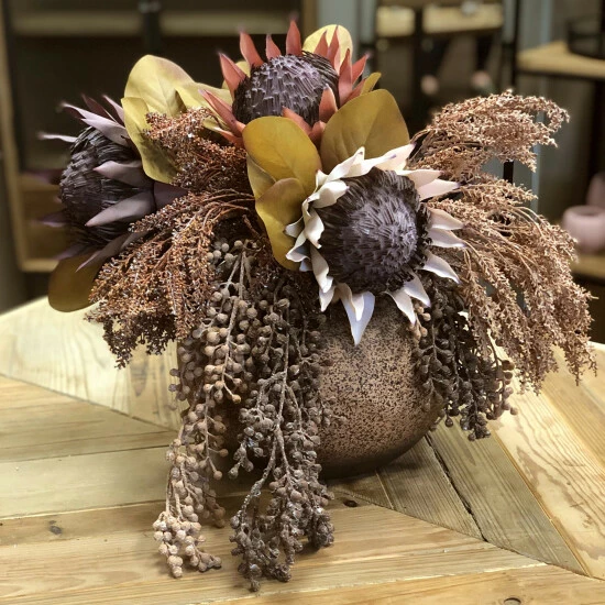 Wholesale 🔥 Sullivans Artificial Chestnut Faux Dried Protea ❤️ 6 Wholesale 🔥 Sullivans Artificial Chestnut Faux Dried Protea ❤️ - Image 4