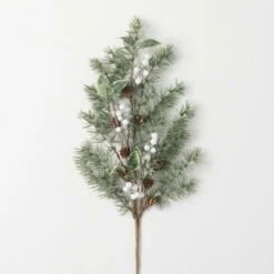 Hot Sale ❤️ Sullivans 30.5" Artificial Pine Leaf And Berry Spray ⭐