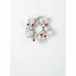 Outlet 😉 Sullivans 12" Flocked Pine & Bell Artificial Mini Wreath ✨