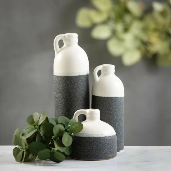 Cheapest ๐ Sullivans Small Ceramic Two-Toned Farmhouse Jug Vase - Set Of 3 ๐งจ 5 Cheapest ๐ Sullivans Small Ceramic Two-Toned Farmhouse Jug Vase - Set Of 3 ๐งจ - Image 3