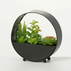 Buy 🌟 Sullivans Artificial Succulent In Metal Planter 🎁