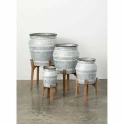 Buy ⌛ Sullivans Planter On Stand - Set Of 4 🥰