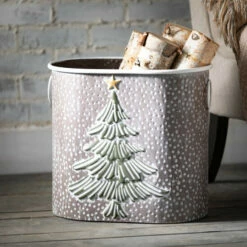 Buy 🎁 Sullivans 🔨 Hammered Metal Tree Basket - Set Of 3 🌟 -Sullivans Sales unnamed file 4447