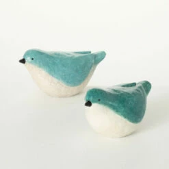 Best deal 🛒 Sullivans 3.5 In. Glazed Ombre Bird Figurines - Set Of 2; Blue 🎁