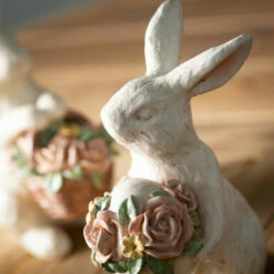 Brand new 😍 Sullivans 6.75 In. And 7.25 In. Standing Bunny Figurine Pair - Set Of 2; White 🔔 -Sullivans Sales unnamed file 4456