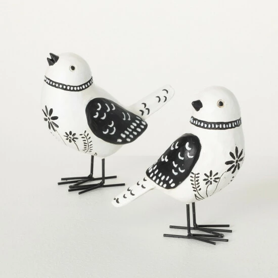Hot Sale π Sullivans 5.25 In. Painted Whimsical White Birds - Set Of 2; White π 3 Hot Sale π Sullivans 5.25 In. Painted Whimsical White Birds - Set Of 2; White π