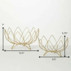 Wholesale 🥰 Sullivans Sculpted Gold Wire Footed Metal Bowl - Set Of 2 🔥 -Sullivans Sales unnamed file 4491