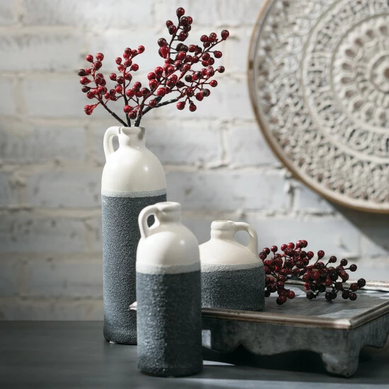 Cheapest ๐ Sullivans Small Ceramic Two-Toned Farmhouse Jug Vase - Set Of 3 ๐งจ 6 Cheapest ๐ Sullivans Small Ceramic Two-Toned Farmhouse Jug Vase - Set Of 3 ๐งจ - Image 4