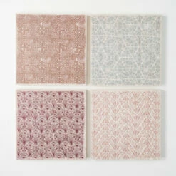 Cheap 😍 Sullivans 14.25 In. Wallpaper Print Wood Panel - Set Of 4; Multicolor 😀