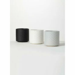 Flash Sale ⭐ Sullivans Ceramic Dot Textured Pot - Set Of 3 - 6"L X 6"W X 6"H 💯