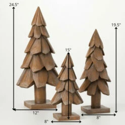 Budget 🤩 Sullivans Woodland Style Tree Sculptures - Set Of 3 - 8"Lx6"Wx15"H; 8"Lx6"Wx19.5"H; 12"Lx8"Wx24.5"H 👏 -Sullivans Sales unnamed file 4581