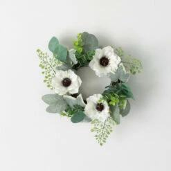 Hot Sale 🌟 Sullivans Artificial Anemone Silvery Wreath; Green 😀 -Sullivans Sales unnamed file 4618