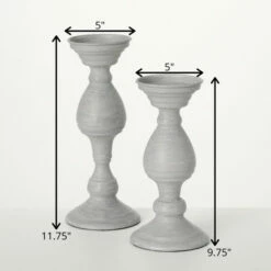 Wholesale ✔️ Sullivans 9.75 In And 11.75 In Chateau Pillar Candle Holders - Set Of 2; Gray - 5"L X 5"W X 11.75"H; 5"L X 5"W X 9.75"H 🥰 11 Wholesale ✔️ Sullivans 9.75 In And 11.75 In Chateau Pillar Candle Holders - Set Of 2; Gray - 5"L X 5"W X 11.75"H; 5"L X 5"W X 9.75"H 🥰 -Sullivans Sales unnamed file 4644