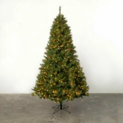 Cheapest π€© Sullivans 7.5' Artificial Lighted Pine & Berry π Christmas Tree - 56"L X 56"W X 90"H π