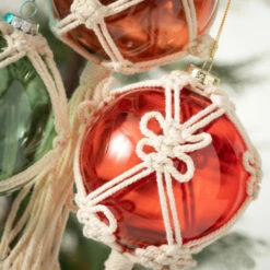 Brand new ✔️ Sullivans Macrame Glass Ornament - Set Of 4 ⌛ 5 Brand new ✔️ Sullivans Macrame Glass Ornament - Set Of 4 ⌛ -Sullivans Sales unnamed file 4773