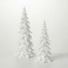 Outlet 🔥 Sullivans Snow Covered Pine Tree - Set Of 2 - 7.75"L X 7.75"W X 18.5"H; 6.25"L X 6.25"W X 14.5"H 🔥