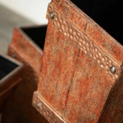 Brand new 🌟 Sullivans 7.25 In., 8.25 In. And 9.25 In. Trimmed Rectangle Planter - Set Of 3 Copper 🔔 -Sullivans Sales unnamed file 4819