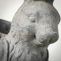 New ✨ Sullivans 26 In. Charcoal Gray Rabbit Basket Planter; Gray ⭐ -Sullivans Sales unnamed file 4832