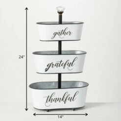 Outlet ⭐ Sullivans Three Tiered Metal Planter With Text 💯 -Sullivans Sales unnamed file 4842