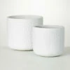 Deals 🎁 Sullivans 12.5 In. And 10.5 In. Contemporary Textured White Pots - Set Of 2 🤩 2 Deals 🎁 Sullivans 12.5 In. And 10.5 In. Contemporary Textured White Pots - Set Of 2 🤩 -Sullivans Sales unnamed file 4887