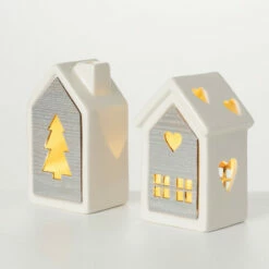 Coupon ⭐ Sullivans Holiday Lighted House - Set Of 2 😉