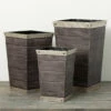 Outlet 👍 Sullivans 16.25 In., 20.25 In. And 24 In. Trimmed Medium Tapered Planter - Set Of 3 Grey 🥰 -Sullivans Sales unnamed file 4949