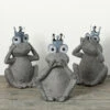 Cheap 😍 Sullivans 21" Sculptural Gray Textured Frogs - Set Of 3; Gray ⌛ -Sullivans Sales unnamed file 4964