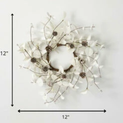 Flash Sale 🥰 Sullivans 12" Artificial White Eucalyptus Cone Mini Wreath 🎉 -Sullivans Sales unnamed file 499