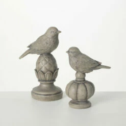 Wholesale 🎁 Sullivans Stone-Look Bird Finial - Set Of 2 🛒