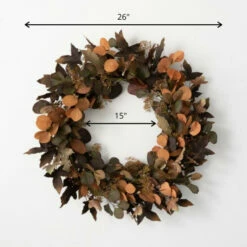 Best Pirce 😍 Sullivans 26" Eucalyptus Artificial Wreath - 26"L X 7"W X 26"H 🎉 -Sullivans Sales unnamed file 5021