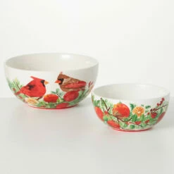 Cheap 🤩 Sullivans Cardinal Serving Bowl - Set Of 2 😍