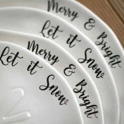 Budget ✨ Sullivans Snowflake Dolomite Plate - Set Of 4 ❤️ -Sullivans Sales unnamed file 5047