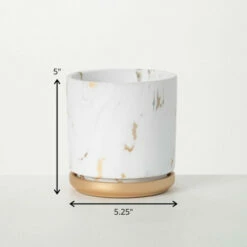 Top 10 🧨 Sullivans Marble Gilded Medium Ceramic Planter 🛒 -Sullivans Sales unnamed file 5052