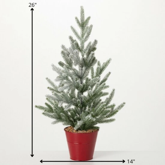 New ๐งจ Sullivans 26" Artificial Potted Evergreen Pine Tree - 14"L X 14"W X 26"H โจ 6 New ๐งจ Sullivans 26" Artificial Potted Evergreen Pine Tree - 14"L X 14"W X 26"H โจ - Image 4