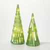 Discount 🎉 Sullivans Illuminated Glass Cone Tree - Set Of 2 - 3.25"L X 3.25"W X 8.75"H; 3.25"L X 3.25"W X 7"H 🎉 -Sullivans Sales unnamed file 5106