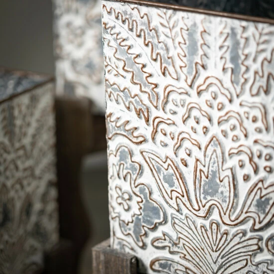 Best Sale ๐ Sullivans Flourish Square Metal Planter - Set Of 3 ๐ฅฐ 4 Best Sale ๐ Sullivans Flourish Square Metal Planter - Set Of 3 ๐ฅฐ - Image 2